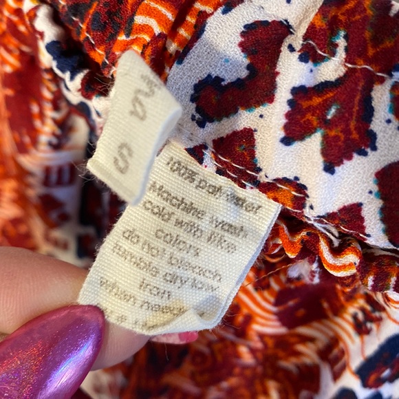 Japna small tribal striped orange red white - Picture 6 of 6